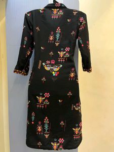 DIWALI SALE🚨Pinterest Black Kurta with Colorful B