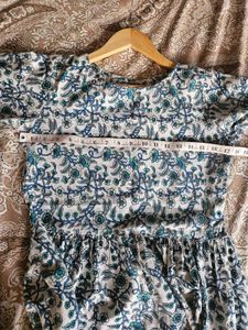 Block printed maxi dress