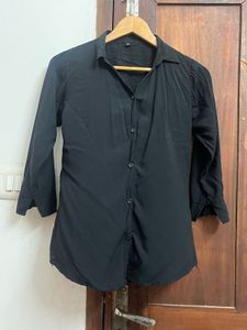 Classic Black Button-Up Shirt