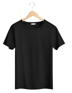 💥New Men's Premium Solid Cotton Black T-shirt