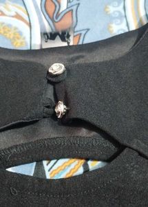 Simple Black Short Dress