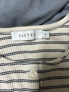 Striped Button-Up Cardigan
