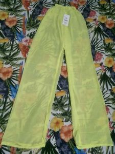 Yellow Wide Leg Lounge Pants