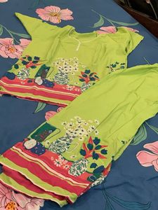 women cord set rayon cotton