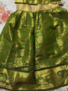 Girls' Traditional Pattu Pavadai Set