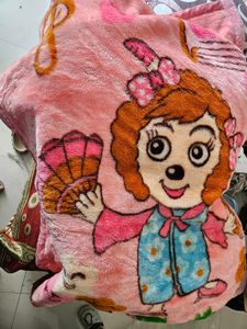Cute Cartoon Pink Baby Blanket