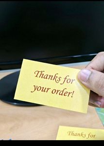 Thanks For Your Order Card (50 Pieces)