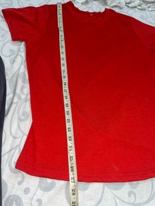 Vibrant Red Basic T-Shirt