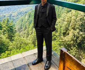 Stylish Black Suit Set