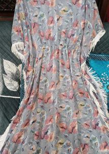 Bohemian Floral Kaftan Gown