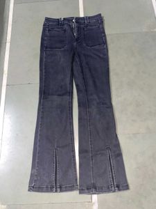 Women's Flared Jeans with Slit