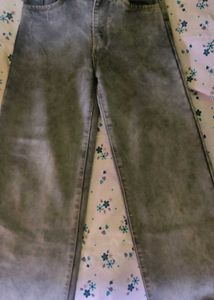 Grey Acid Wash Jeans