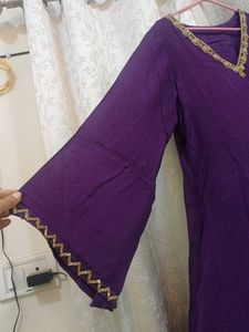 Beautiful Purple Kurta Set