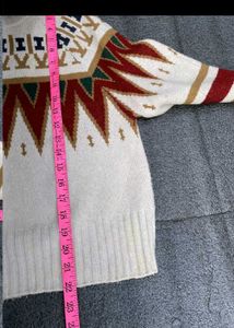 Patterned Knit Pullover