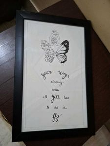 Framed 'Fly' Wall Art *(Hand-drawn)*