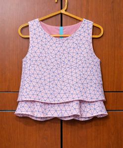 Peach Sleeveless CropTop