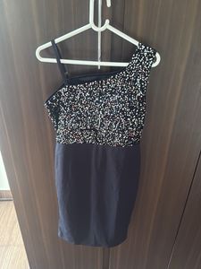 Sequin One-Shoulder Party Dress