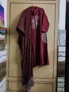 Elegant Embroidered Cord Set with dupatta