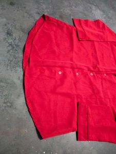 Vibrant Red Blouse