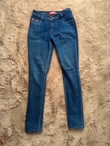 low rise Classic Blue Denim Jeans