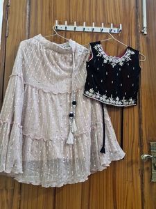 Embroidered Lehenga Choli Set for kids