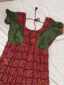 Designer Bandhani Print Dress