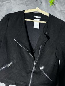 Stylish Black suede  Jacket