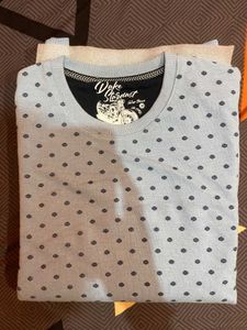 Duke New Men's Blue Polka Dot Sweatshirt