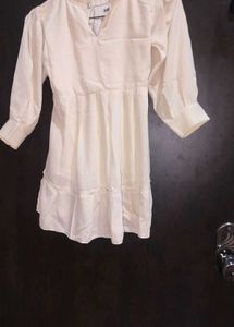 Elegant White Kurta with Black Embellishments