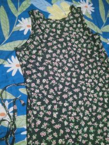 Floral Print Sleeveless Mini Dress