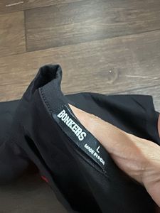 Black T-Shirt with Chili Pepper Embroidery