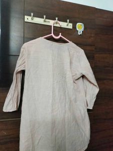 Light Pink Embroidered Kurta