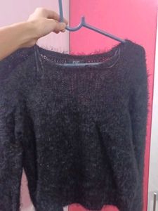 Cozy Black Knit Sweater