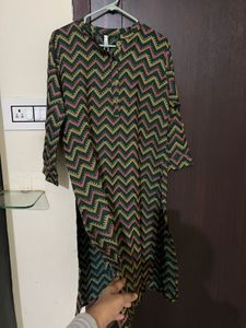 Stylish Geometric Print Kurta