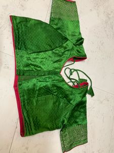 Elegant Green Silk Saree