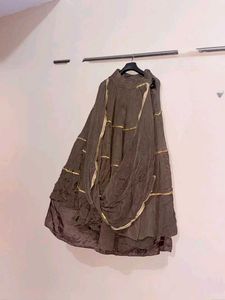 Olive green lehenga choli dress