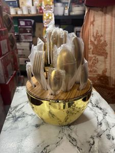 Sale-24 Piece Cutlery Set- Golden Colour