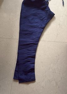 Elegant Navy Blue Embroidered Kurta set