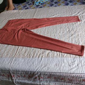Terracotta Colored Slim Fit Pants