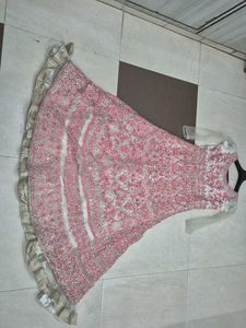 Elegant Pink Embellished Anarkali