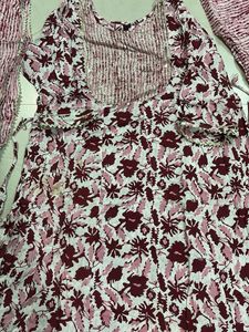 Floral Kurta Set with Dupatta