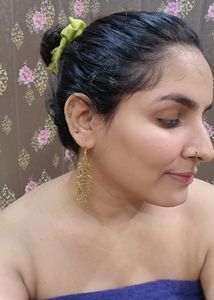 Gold Leaf Dangle Earrings