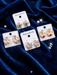 Combo Offer 💥Butterfly & Flower Stud Earrings