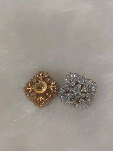 Sparkling Cubic Zirconia Stud Earrings