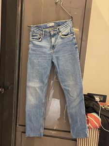 Zara Light Wash Denim Jeans