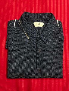 HERE&NOW Navy Blue Printed Casual Shirt