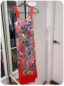 H&M Floral Print Midi Dress