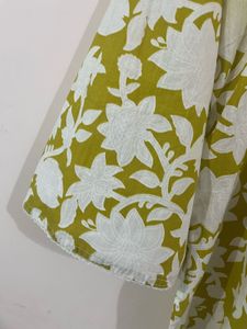 Floral Print Cotton Kurta