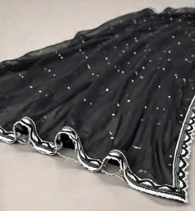 Chic Black &amp; White Embroidered Kurta Set