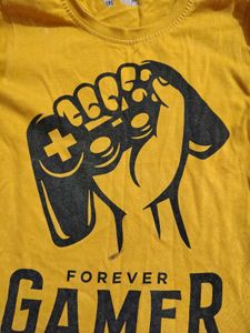 Yellow and blue Graphic T-Shirts set of 2
